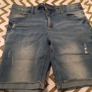 Girls justice Bermuda jean shorts